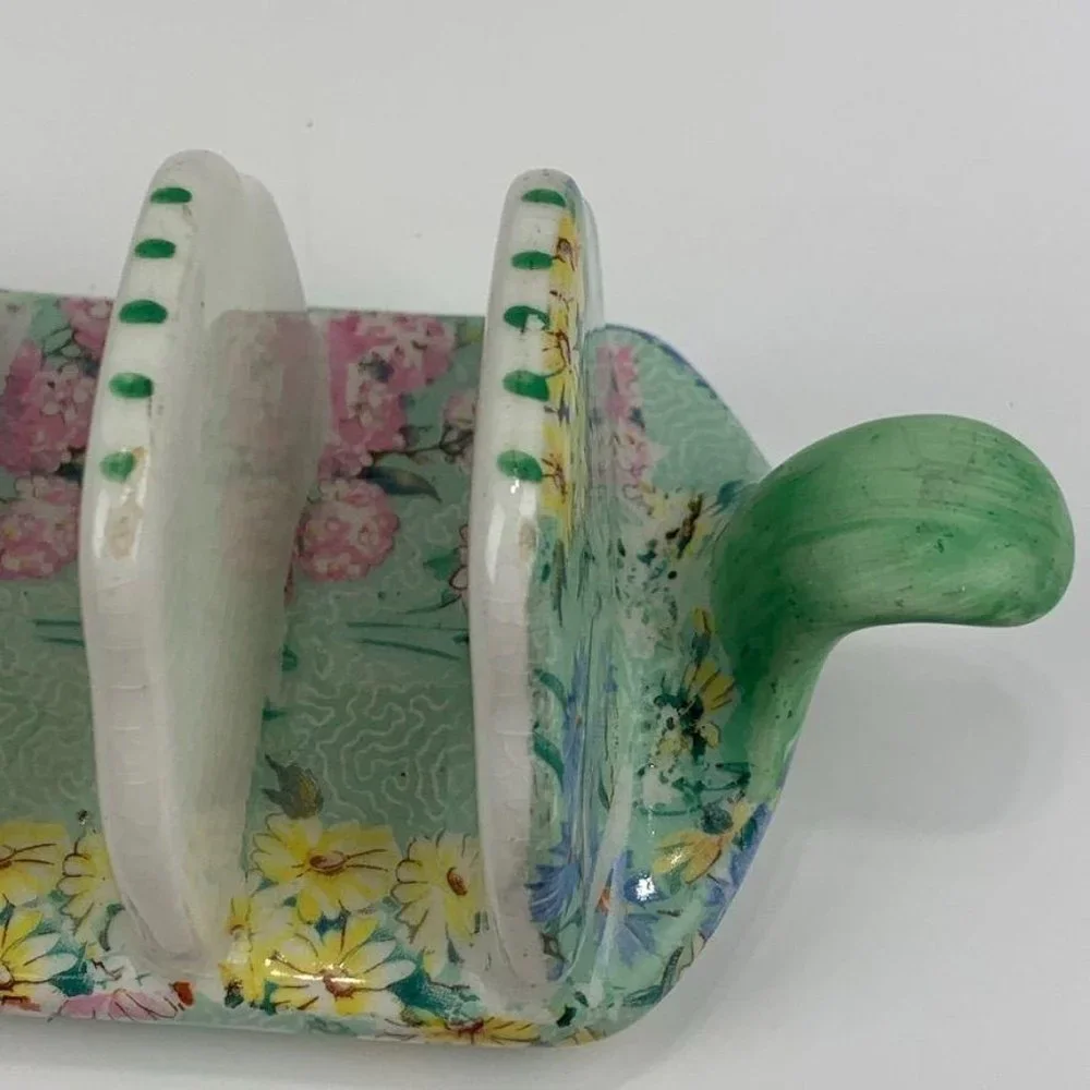 Vintage Shelley‎ England Melody Toast Rack Caddy